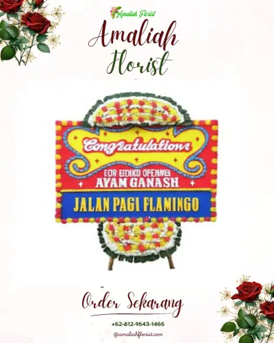 Bunga Papan Congratulation di Titiwungan Selatan